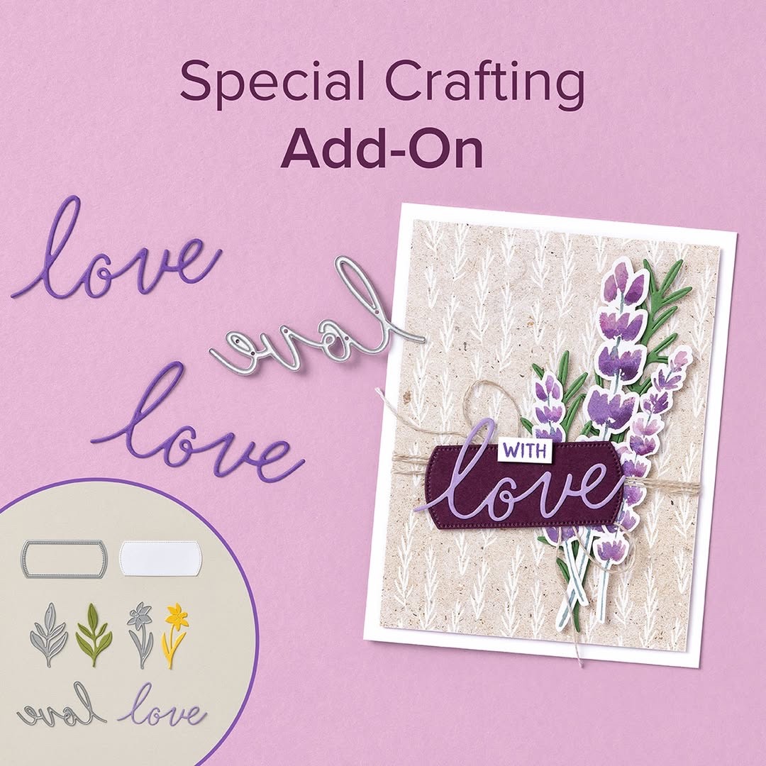 Stampin’ Up! THE LOVE OF SPRING Dies—Exclusive Paper Pumpkin Add-On (Retired)