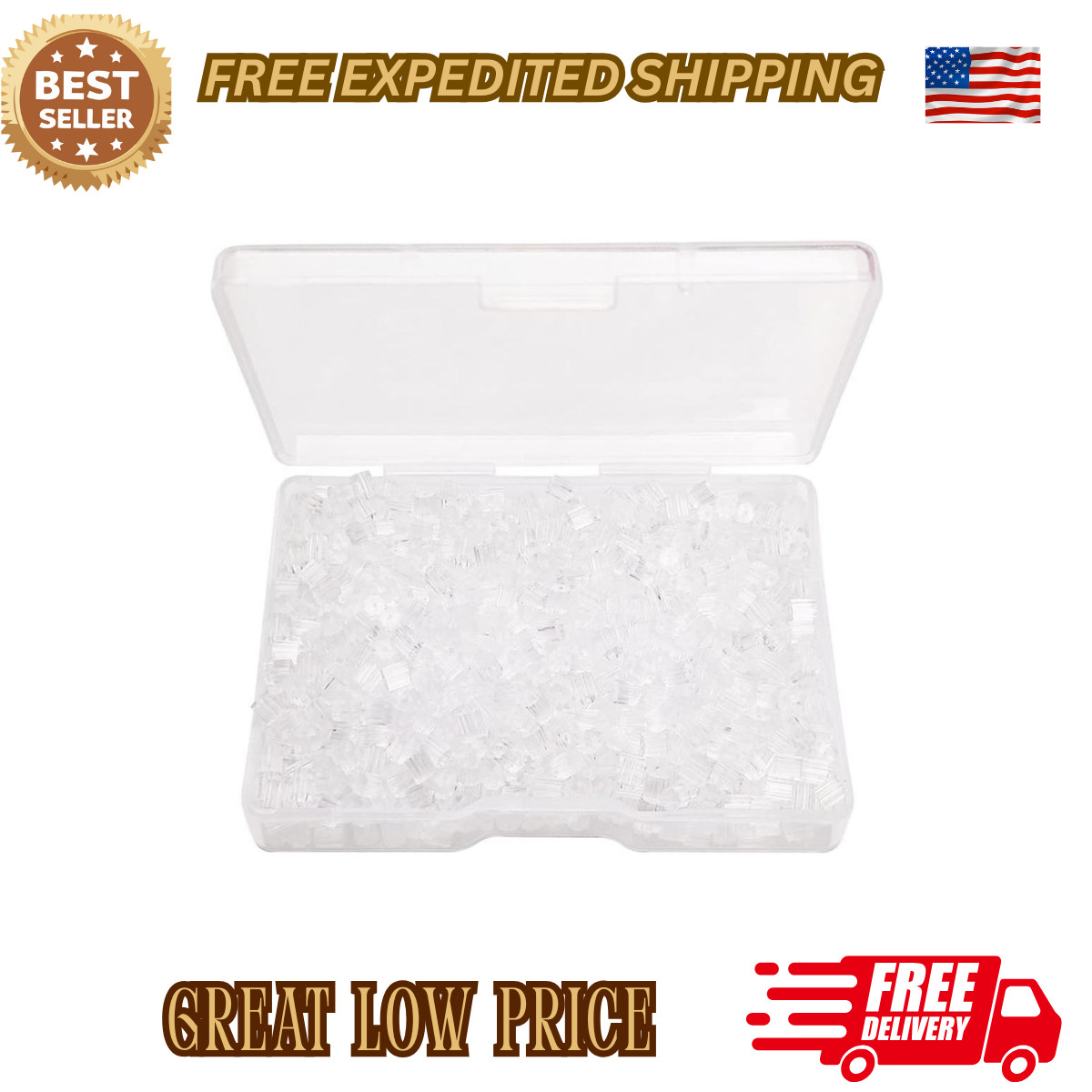 1000 Pcs Back Earrings Rubber Earring Backs – Silicone Earring Backs Soft Clear