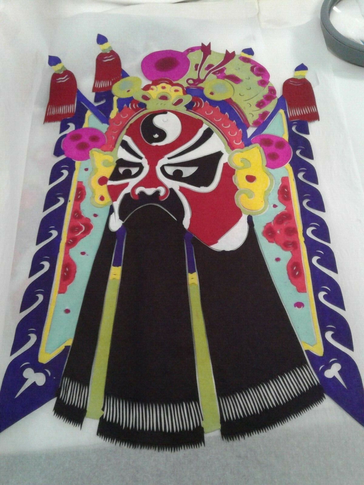 Chinese traditional folk art paper cut outs 10 different pieces in folder CHINA
