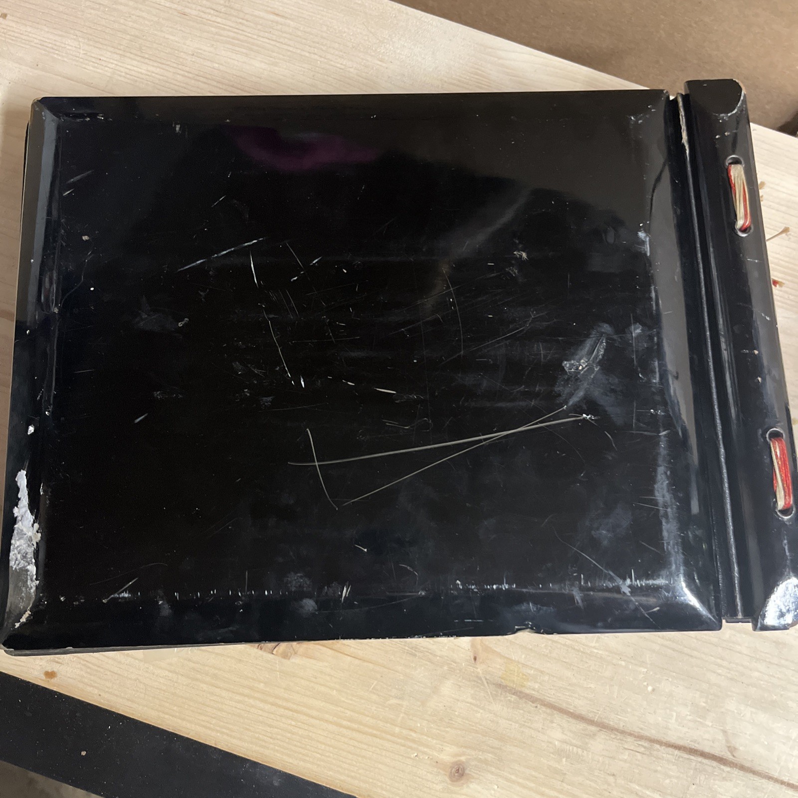 Vintage 1950s Japanese Photo Album – Black Lacquer