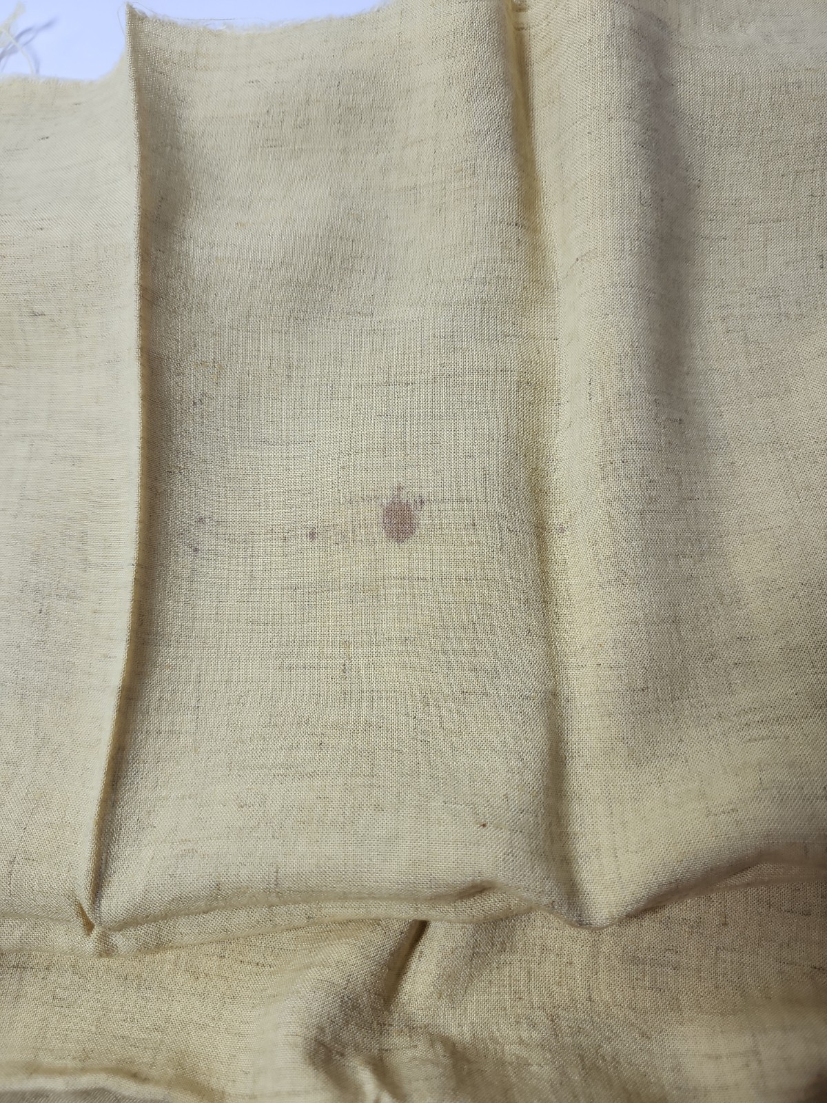 Light Yellow Linen Fabric Sewing Craft Quilting Clothing Fabric 36″ X 1yd Vtg