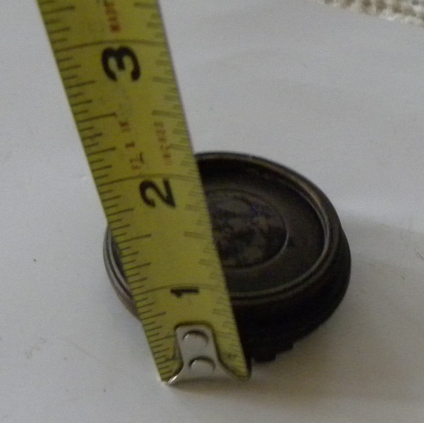 Vintage Footed Wood Pedestal 2.25″ Round Display Base Ginger Jar VASE Stand