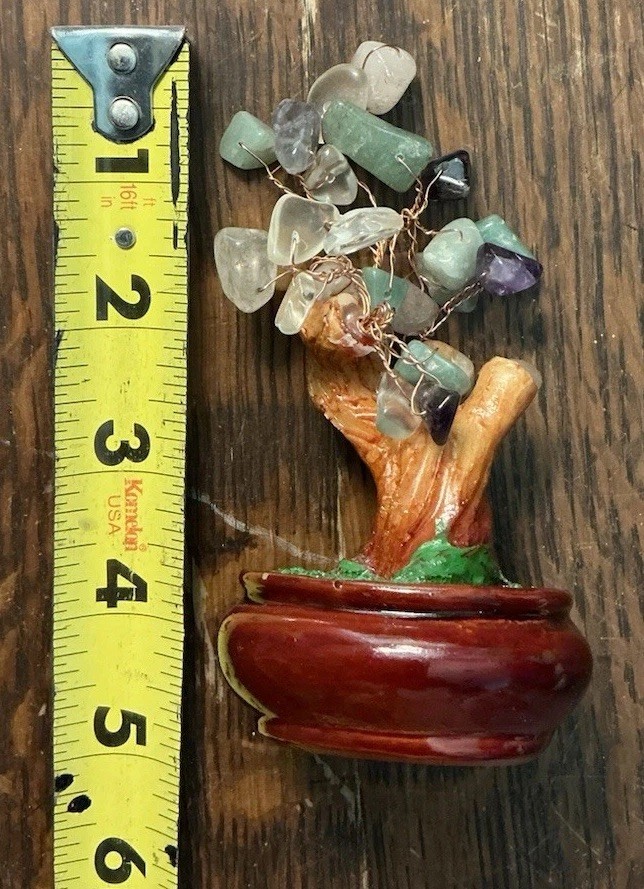 Small Asian Jade Tree In Lacquer Wood Base, money tree, bonsai
