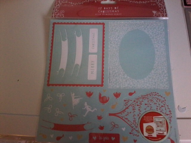 2 PK DECOUPAGE 12 DAYS OF CHRISTMAS FOR SCRAPBOOKING NEW