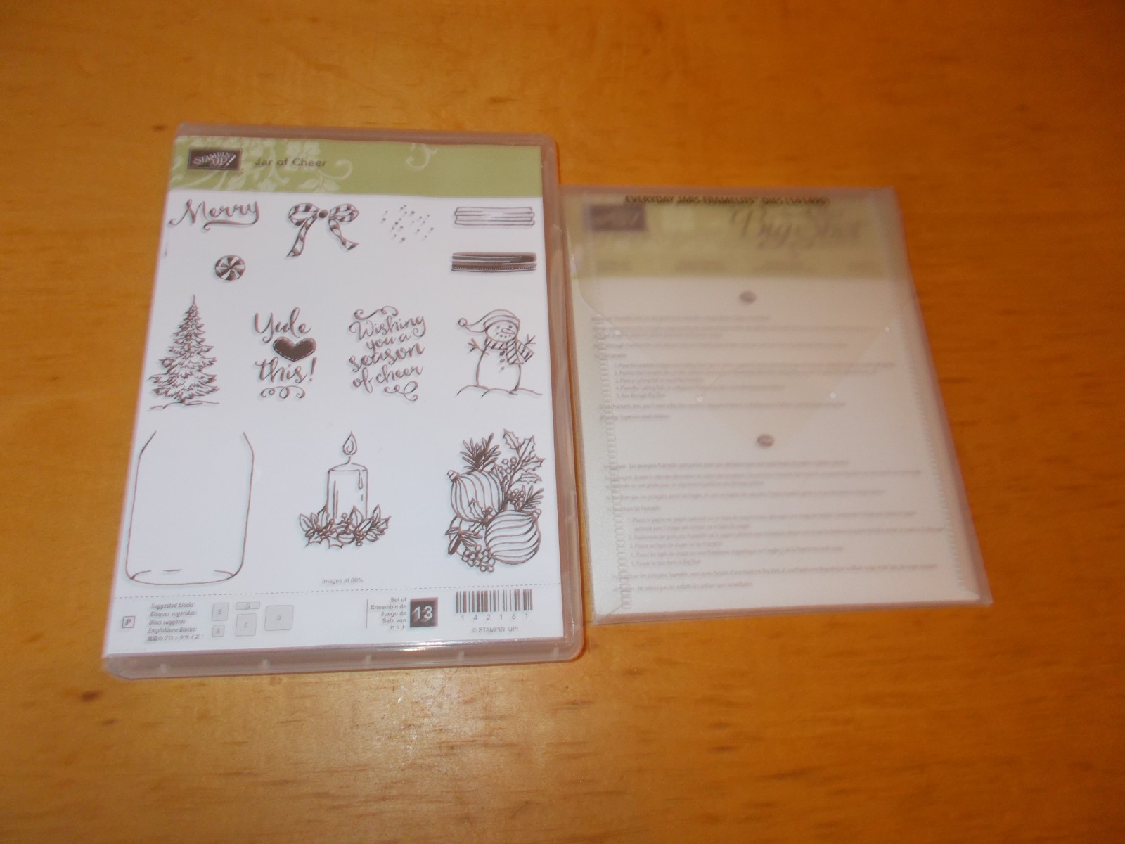 Stampin’Up! JAR of CHEER photopolymer stamp set and EVERYDAY JARS dies