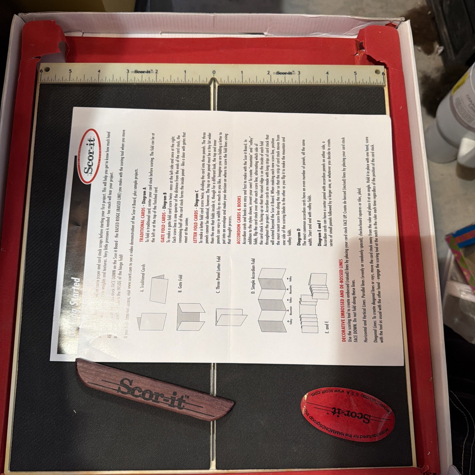Large Scor-It Board Professional Quality Scoring Tool Metric