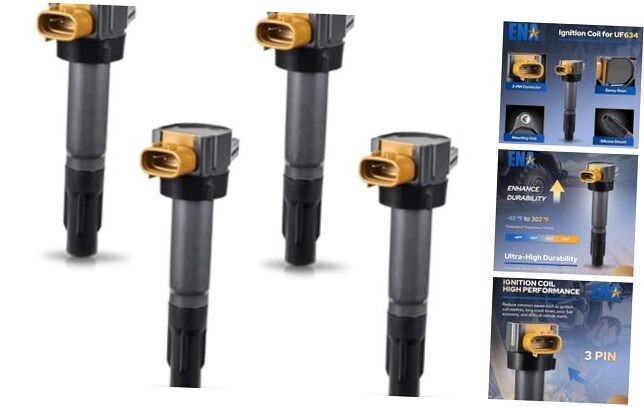 Set of 4 Ignition Coil Pack Compatible with Suzuki 2009 2010 2011 2012 2013