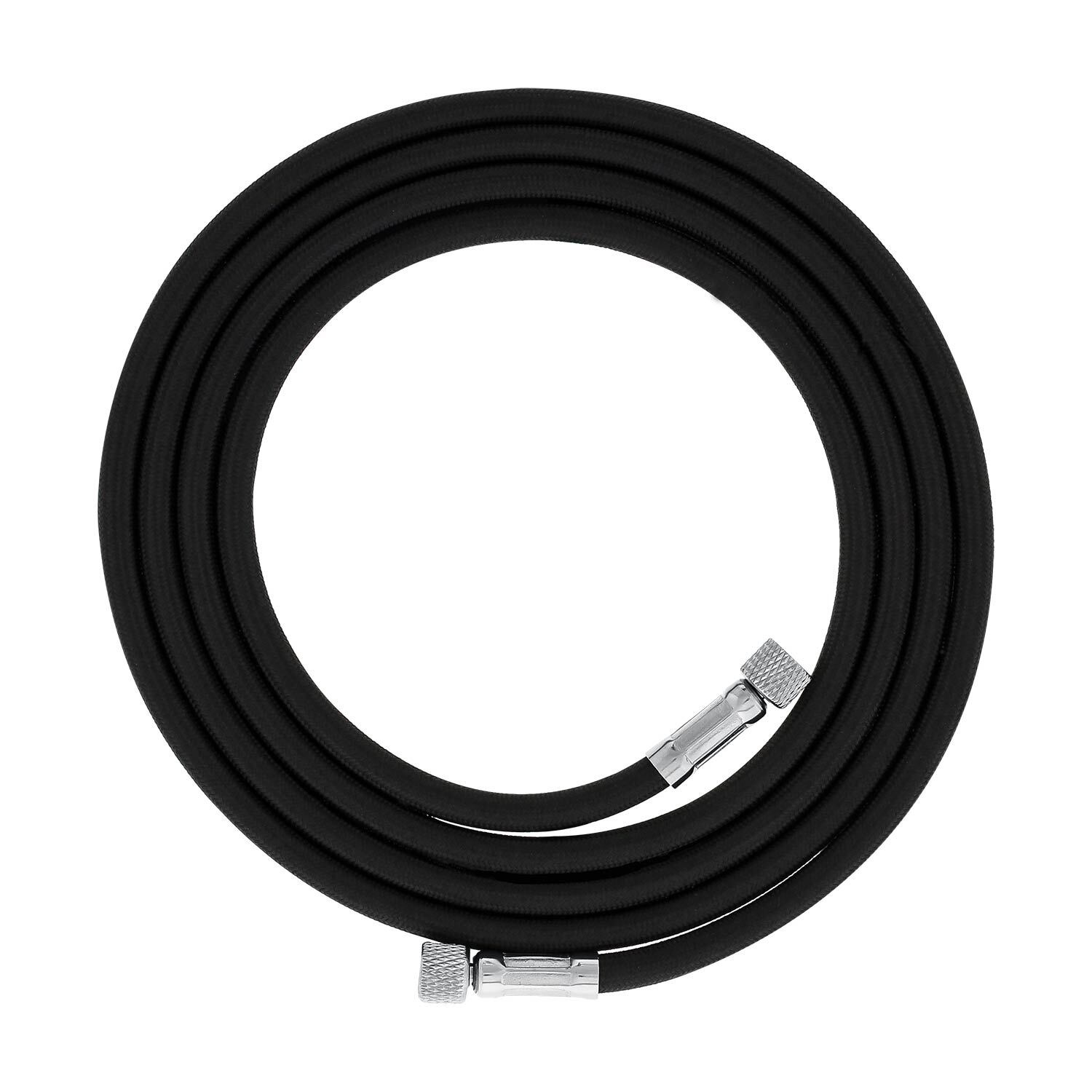 10′ BRAIDED AIRBRUSH HOSE 1/8″ Fitting Ends Coupling Fit Iwata Master Compressor