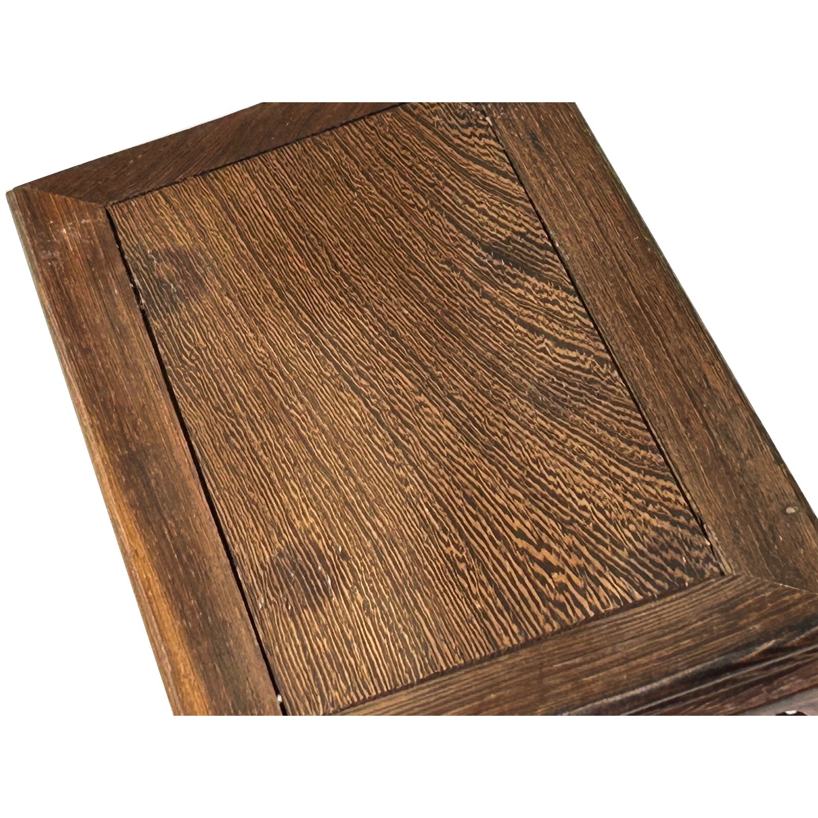 7.5″ Light Brown Feather Pattern Rectangular Wood Display Stand Riser ws4227
