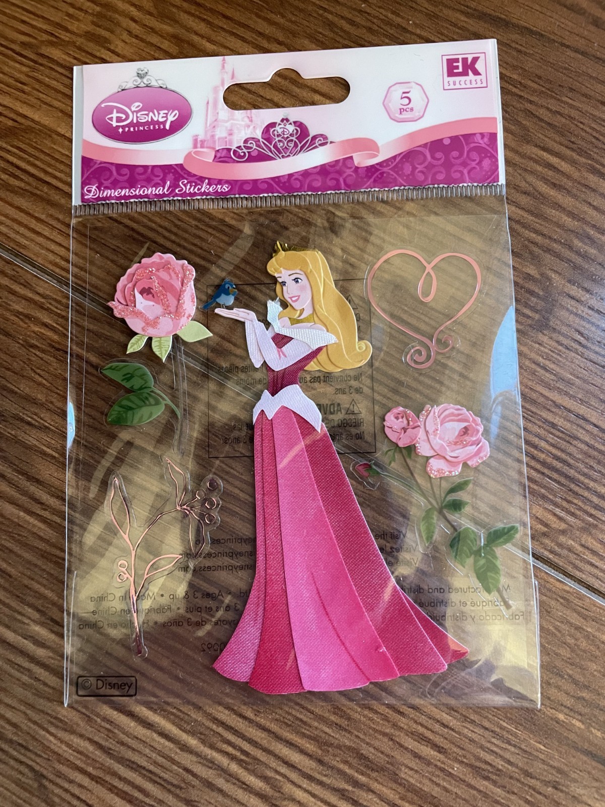 Disney princess dimensional stickers by EK Success–YOU PICK