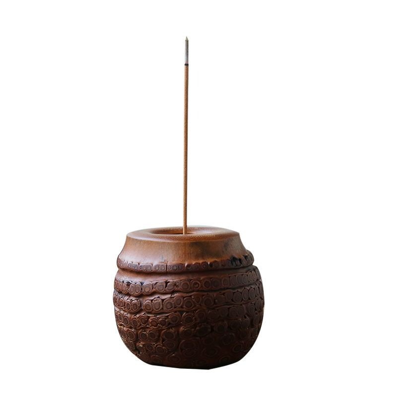 Vintage Bamboo Root Incense Holder Burner Incense Stick Stand 5.5cm