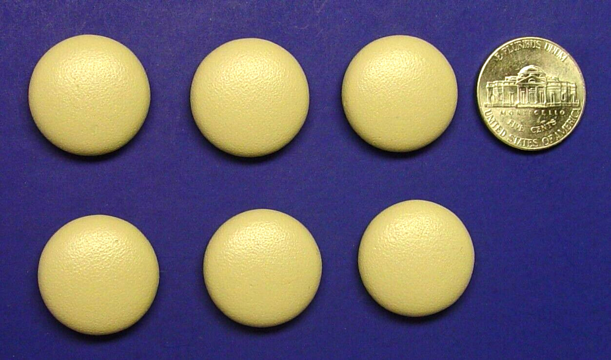 6 genuine leather buttons 21mm (13/16 inch) all same size, MADE IN USA