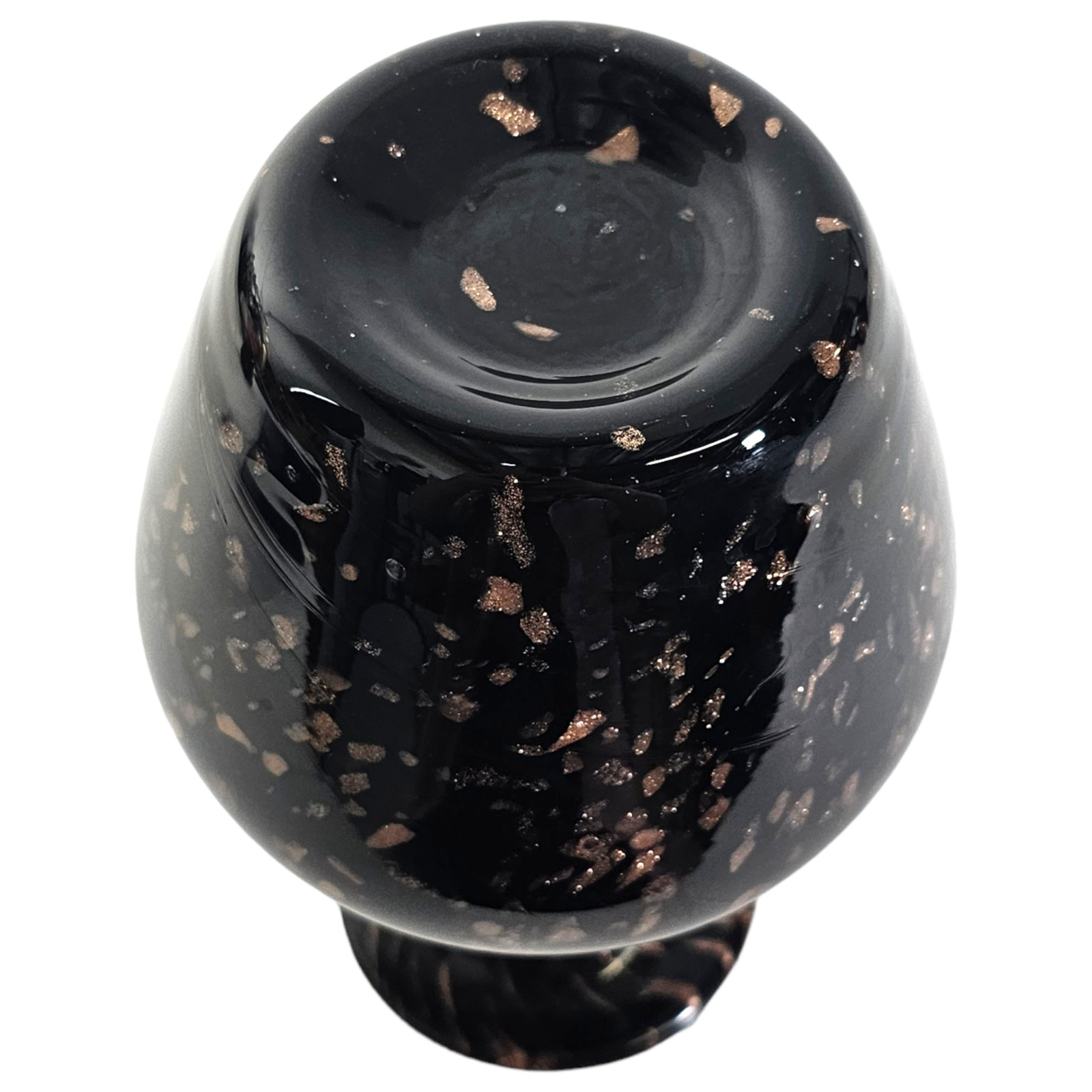 Dale Tiffany Springdale Art Glass Black Copper Amphora Vase Modern Vase 20th C.