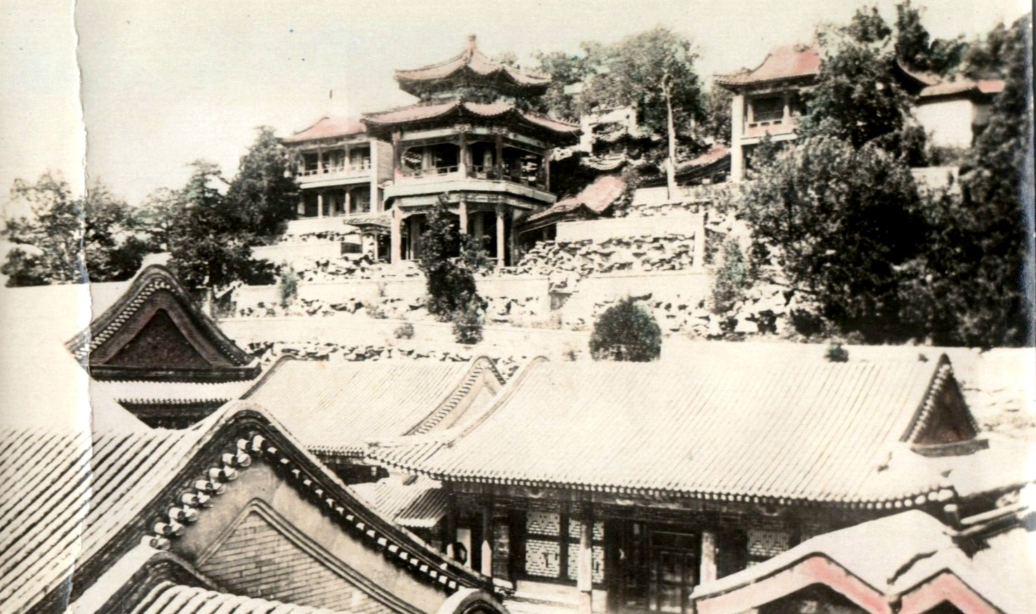 C. 1900-10 Peking China Forbidden City Hand Tinted Original Photo 19 K1