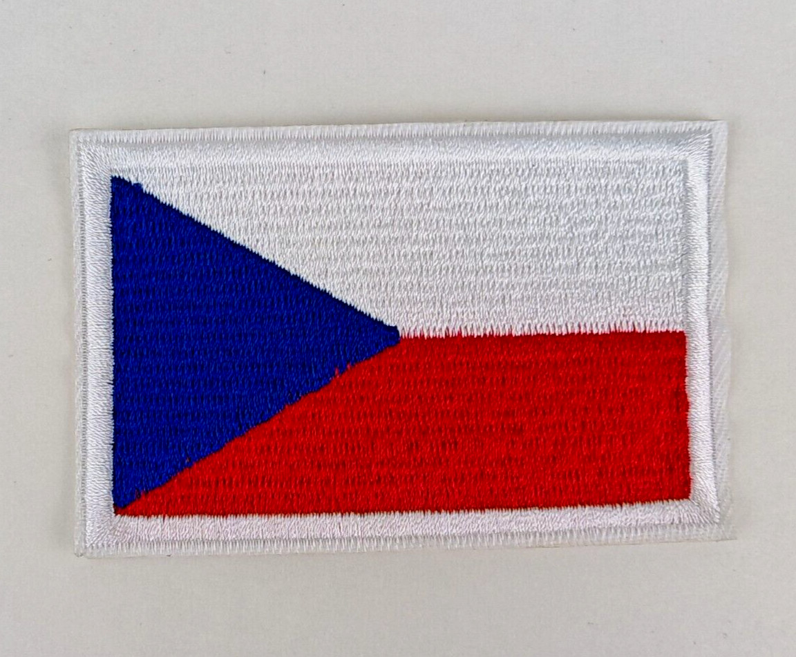 Czech Republic Country Flag Patch Iron On Patch Sew On Badge Embroidered Pa 067