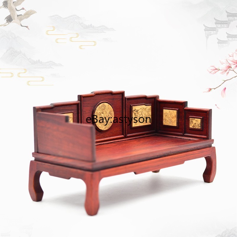 Chinese Style Antique Mini Furniture Model Doll House Decoration Bed