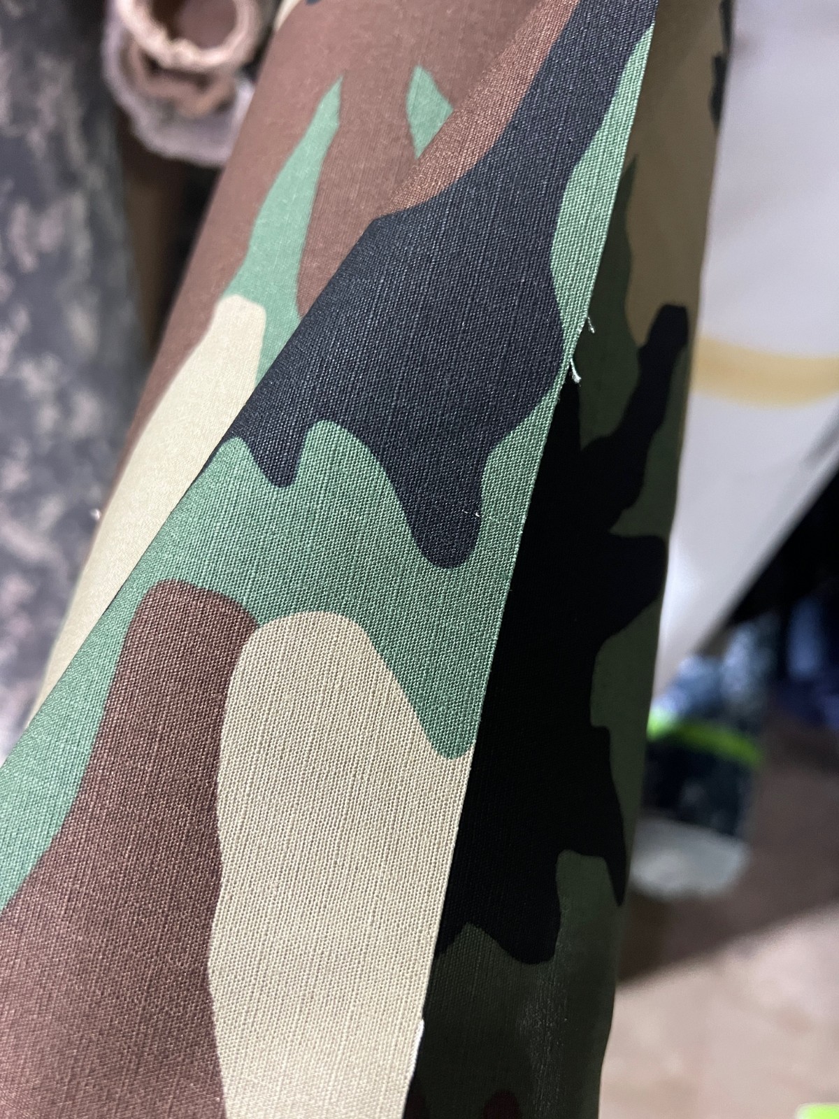 WOODLAND 100% Cotton RIPSTOP CAMOUFLAGE FABRIC MILITARY BDU 63″