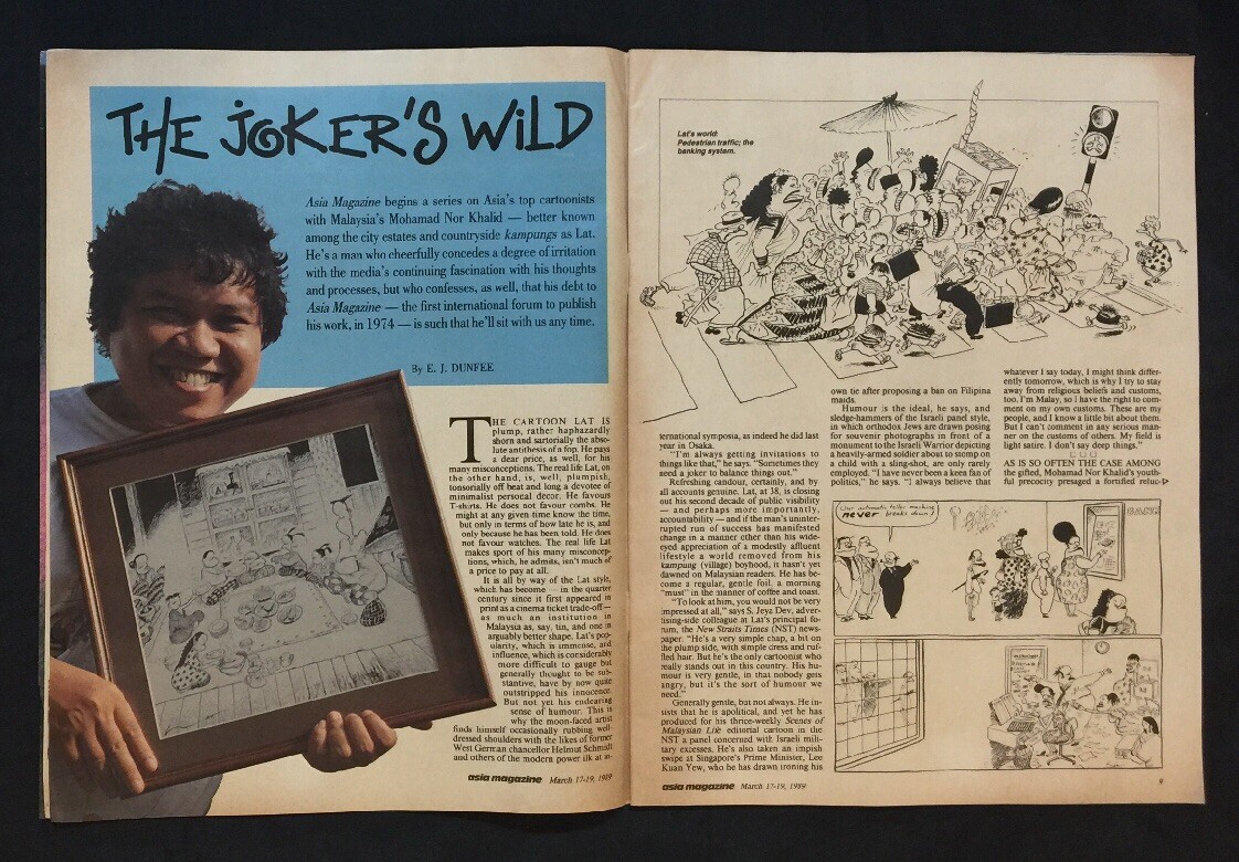 1989 Mar Singapore Asia Magazine Cartoonists Lat’s Lot Mohamad Nor Khalid