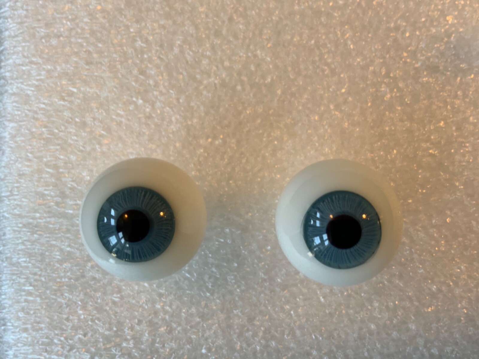 GLASS DOLL EYES, 8mm – 20mm, BLUE AND BROWN, MADE IN GERMANY