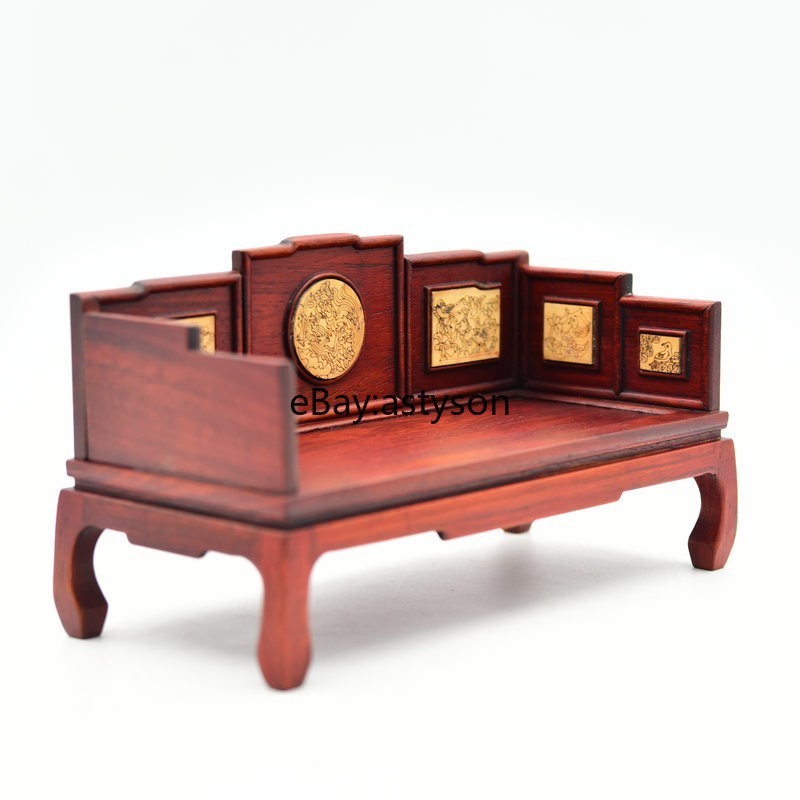 Chinese Style Antique Mini Furniture Model Doll House Decoration Bed