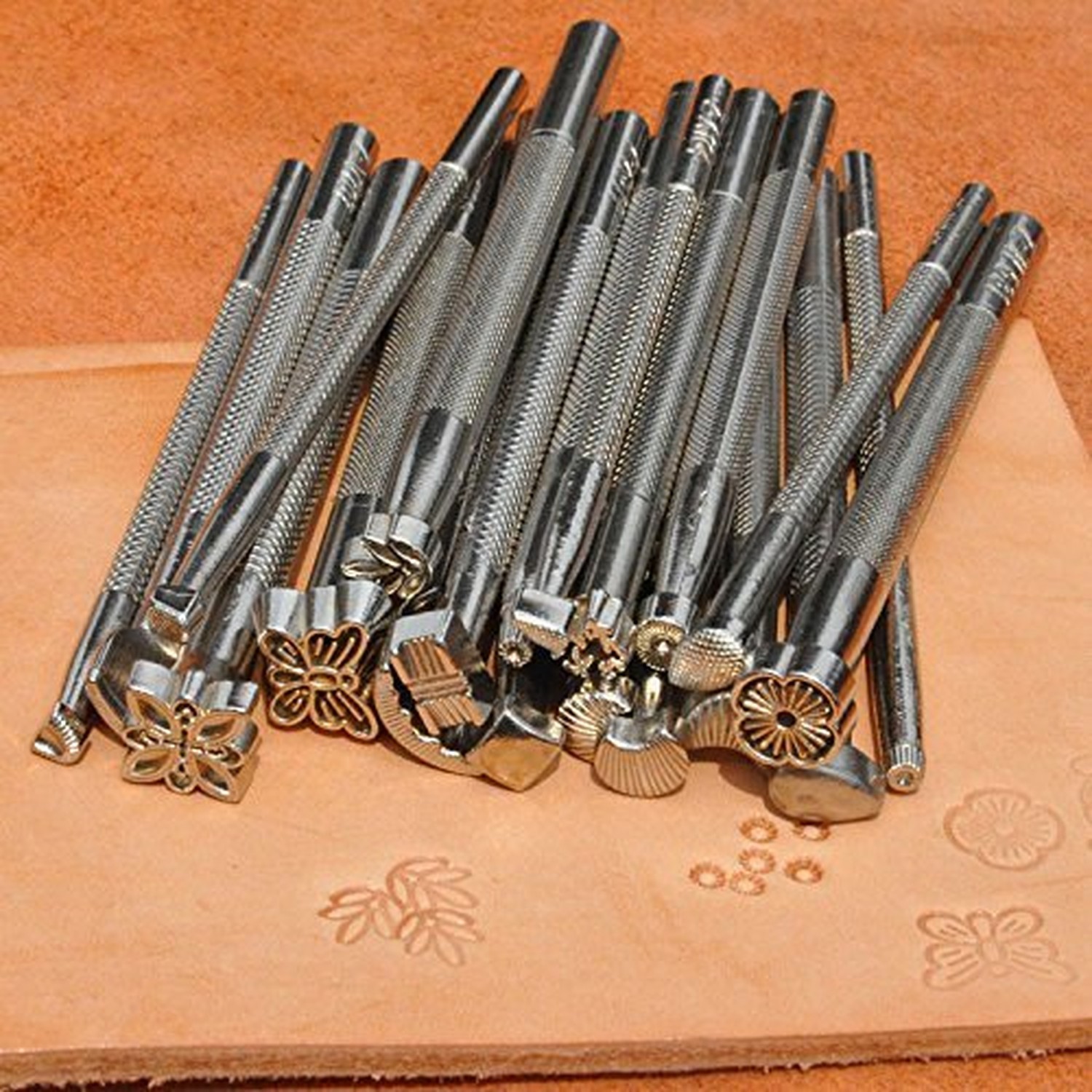 Co-link 20pcs DIY Leather Working Saddle Making Tools for Leather Craft Working
