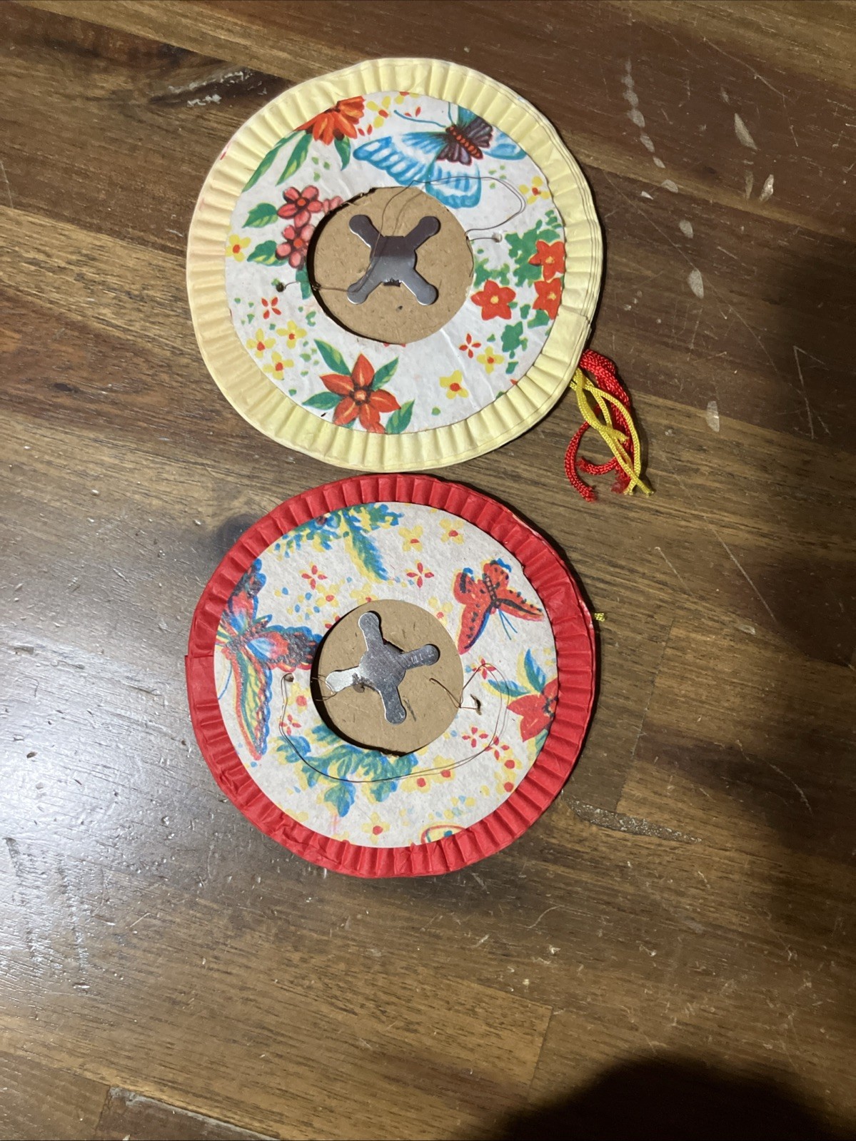 Lot of 8 Vintage Chinese Paper Butterfly Lanterns