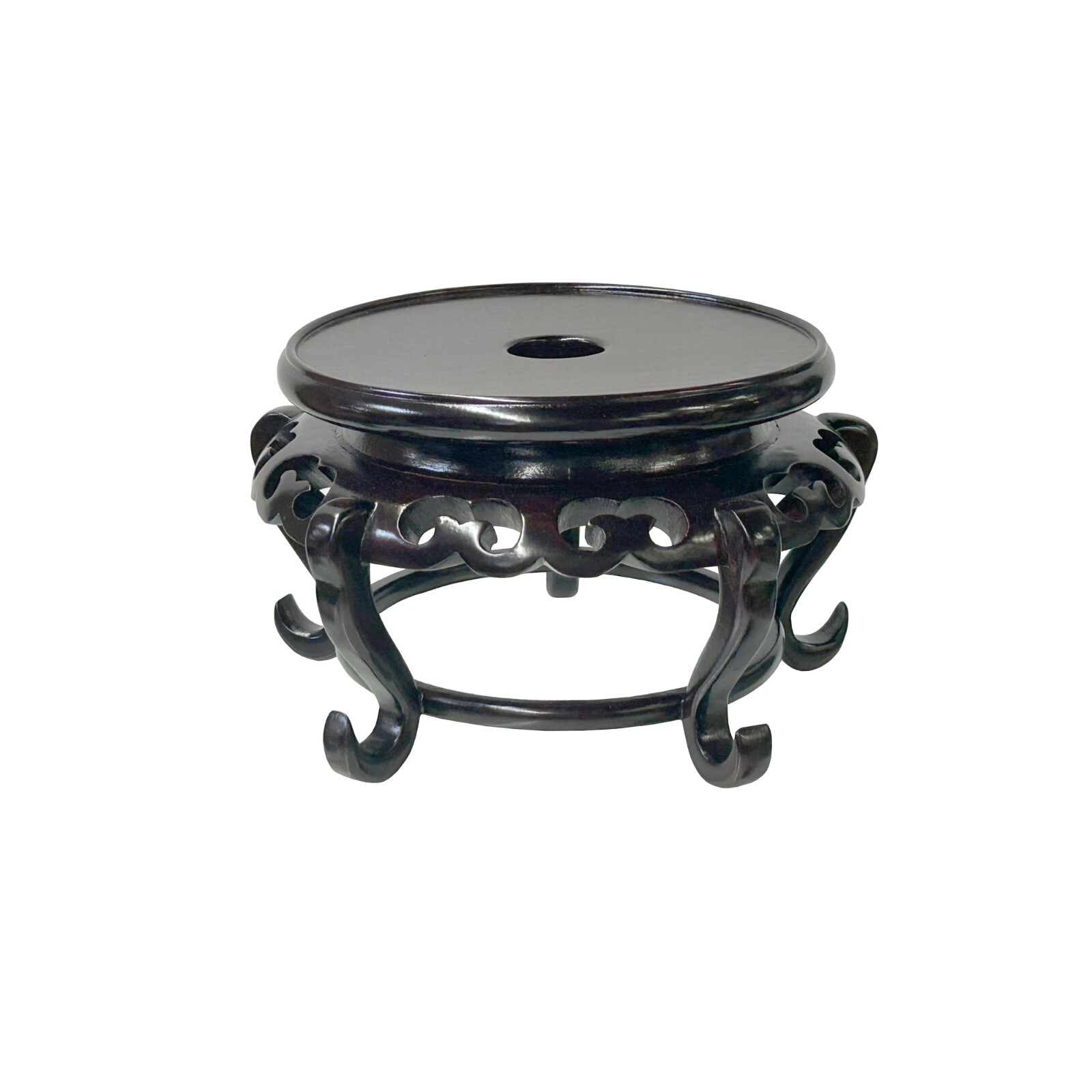 5.75″ Oriental Brown 5 Legs Round Wood Stand Riser Easel st1010B