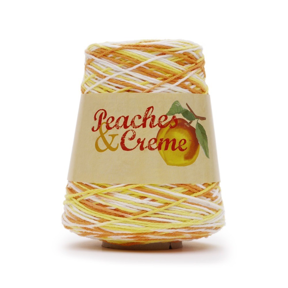 Medium Cotton Yarn Cone Creamsicle Ombre 4 Pack 14oz 400g 674 Yards for Knitting