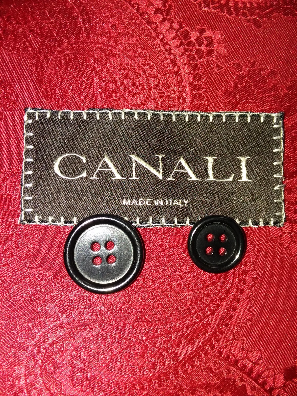 CANALI ITALY BLACK SOLID FULL REPLACEMENT SPORTS COAT BLAZER BUTTON SET