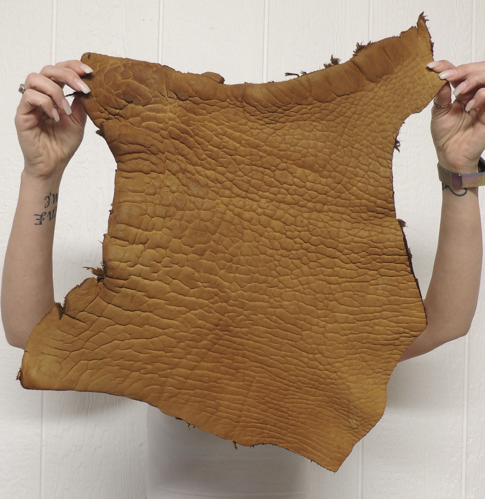 13-15 oz. Buffalo Leather Hide for Native Crafts Moccasins Flint Knapping Armor
