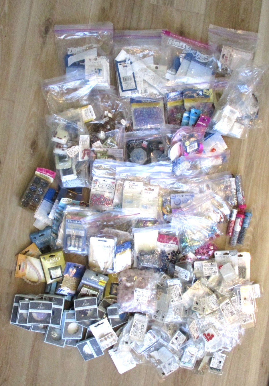 Huge Lot of Beads Charms Findings for Making Crafts and Jewelry, 10 Pounds New