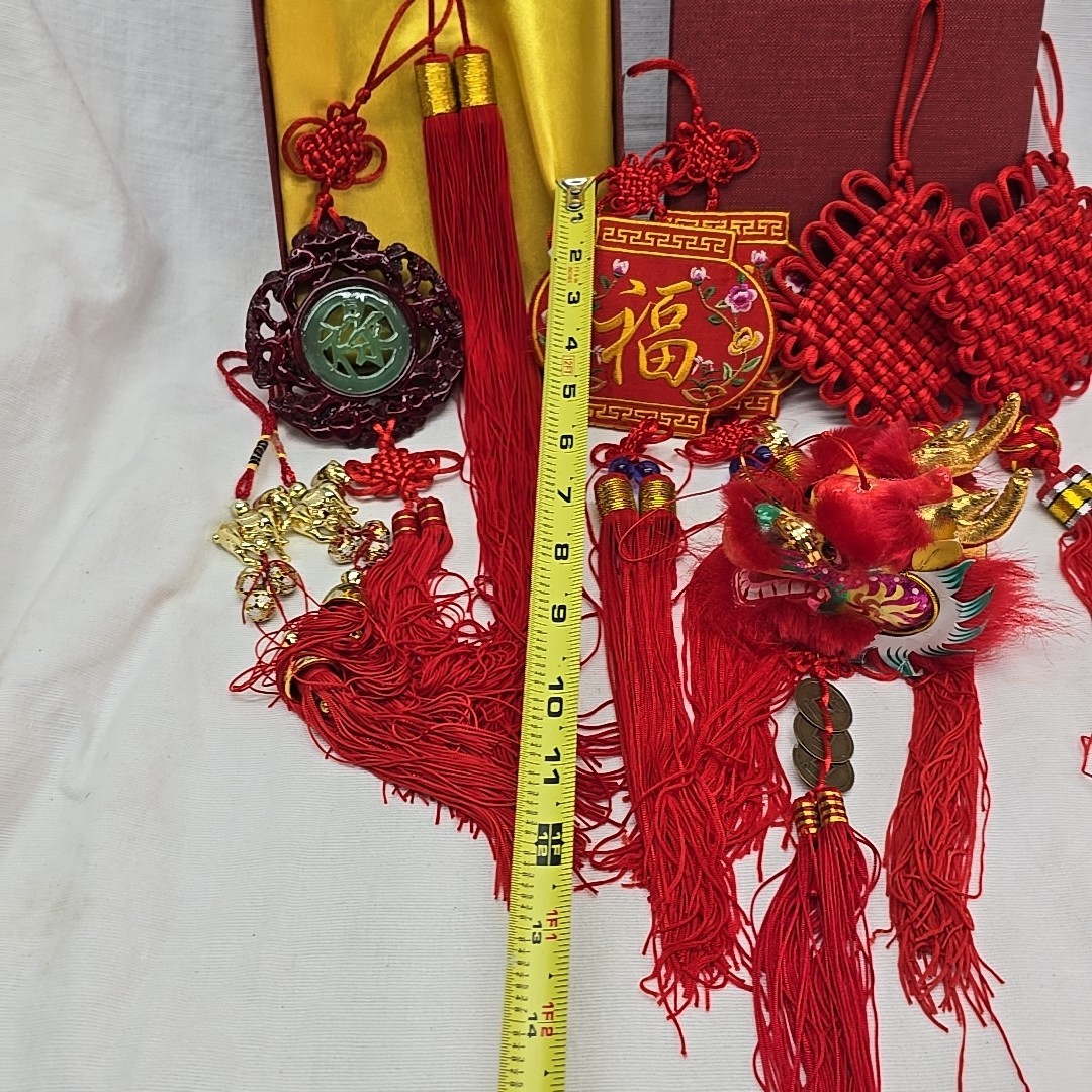 Chinese Hanging Decor Lot Of 9