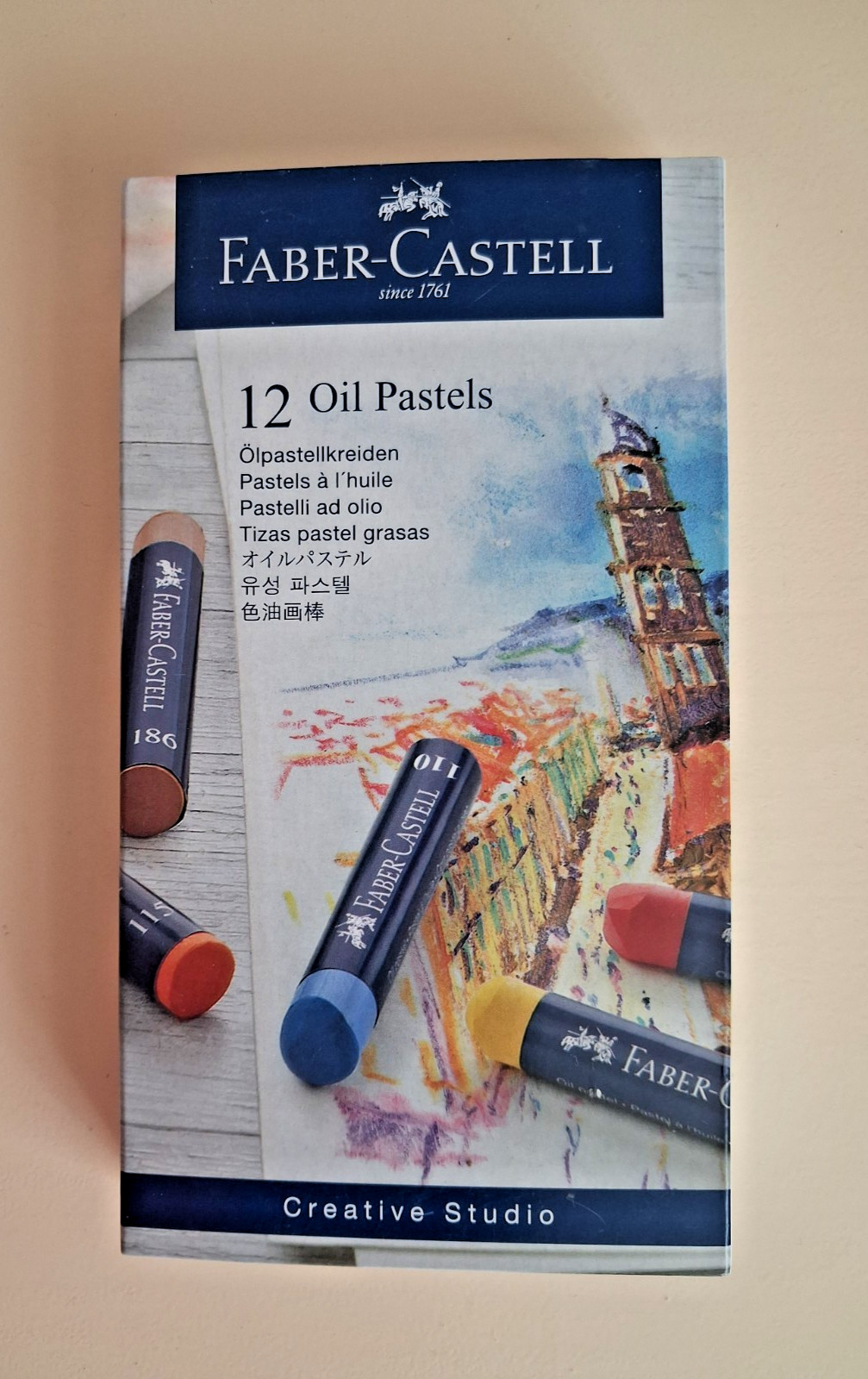 Faber Castell 12 Pack Creative Studio Oil Pastels Assorted Colours New Boxed!