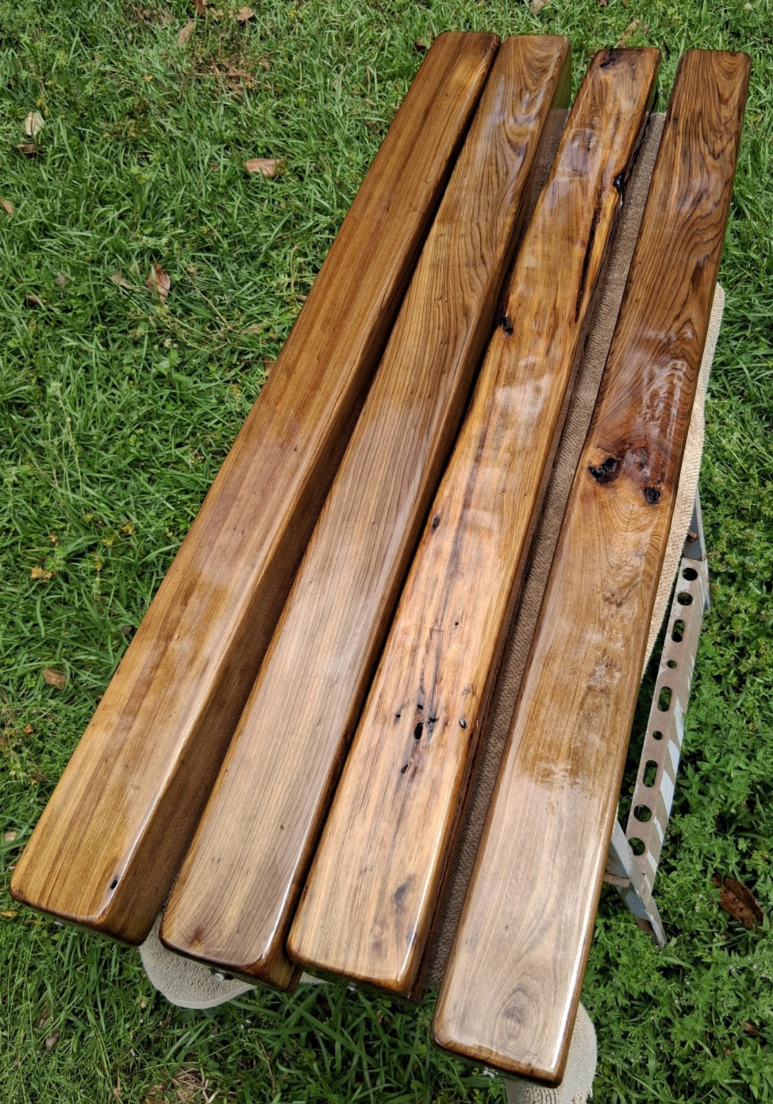 4 pc Finished Desk Table Legs 3″X3″X36″ Authentic Old Growth Sinker Cypress Wood