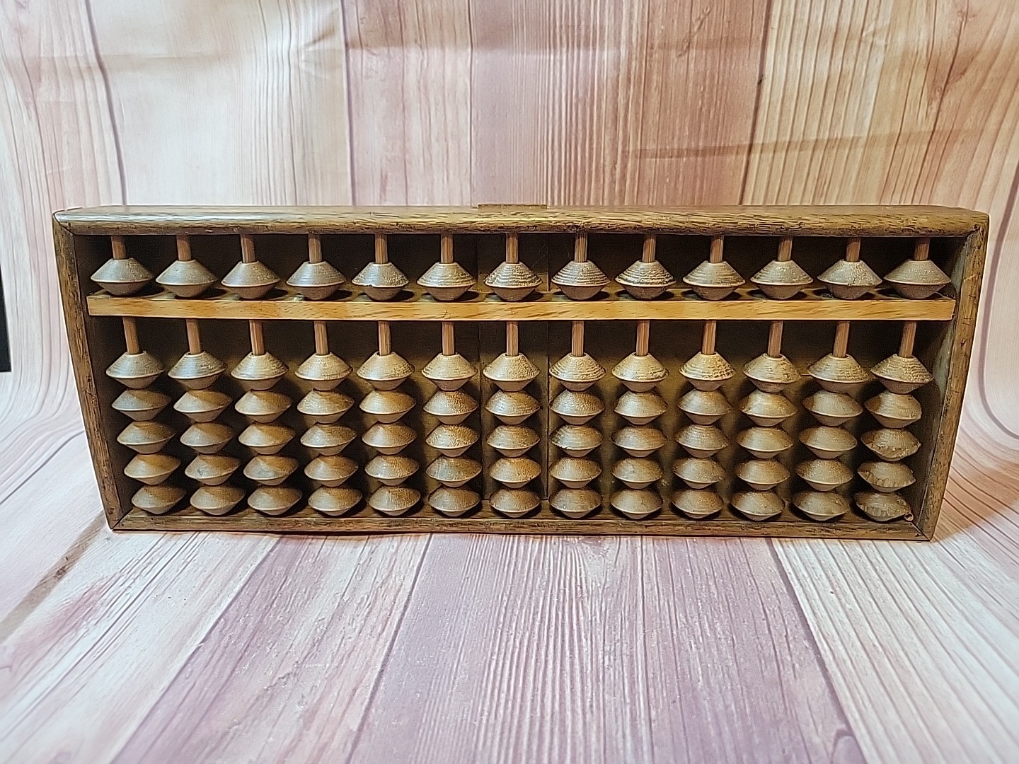 Vintage wooden abacus wall decor, Small, from Japan, 1950’s or 1960’s