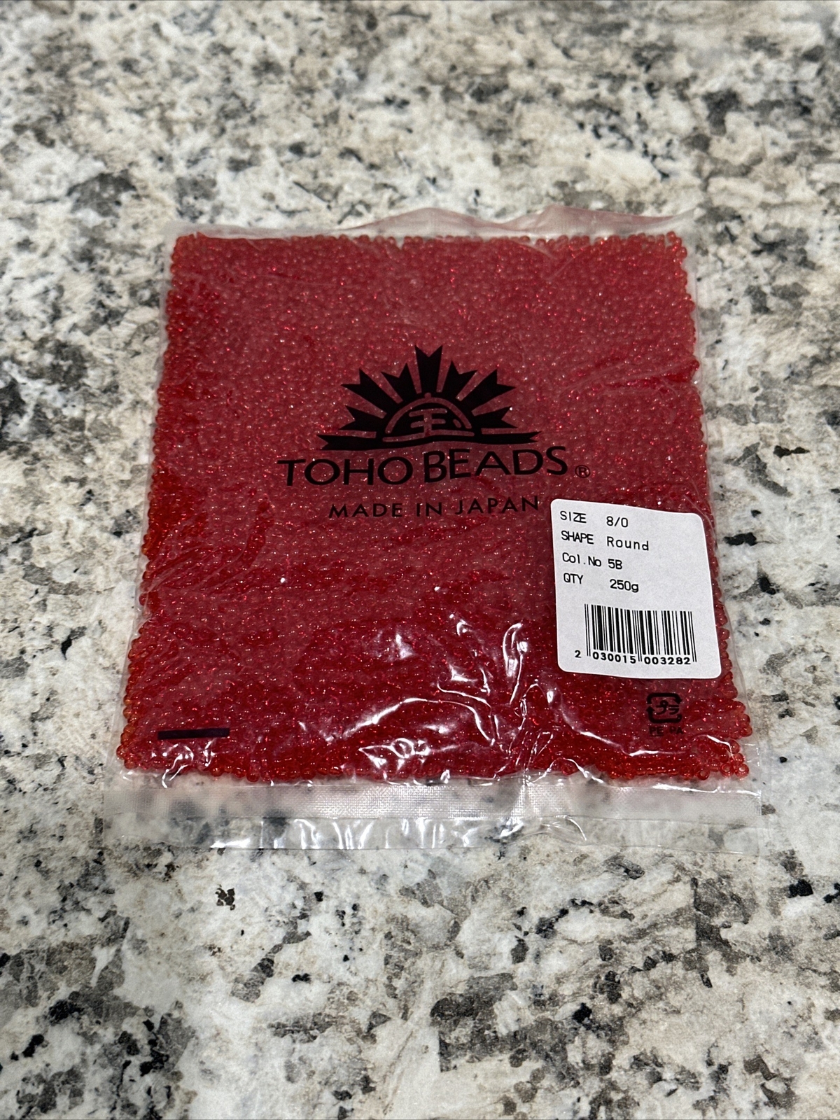 8/0 TOHO Round Beads Transparent Siam Ruby TR-08-5B 250g (.25kilo)