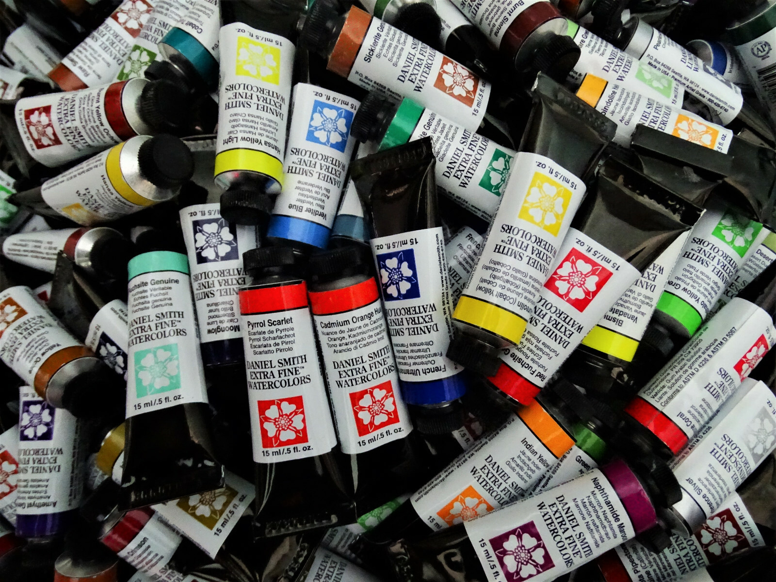Daniel Smith Watercolors, 15 ml, 250 colors, 10% off $50+, flat rate shipping $5