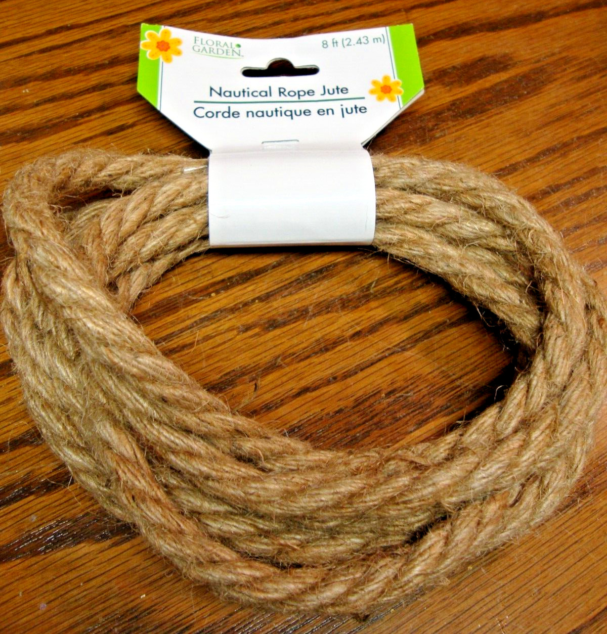 Floral Garden Decorative Nautical Rope Jute 8 ft Multi-Purpose Craft Supply B31