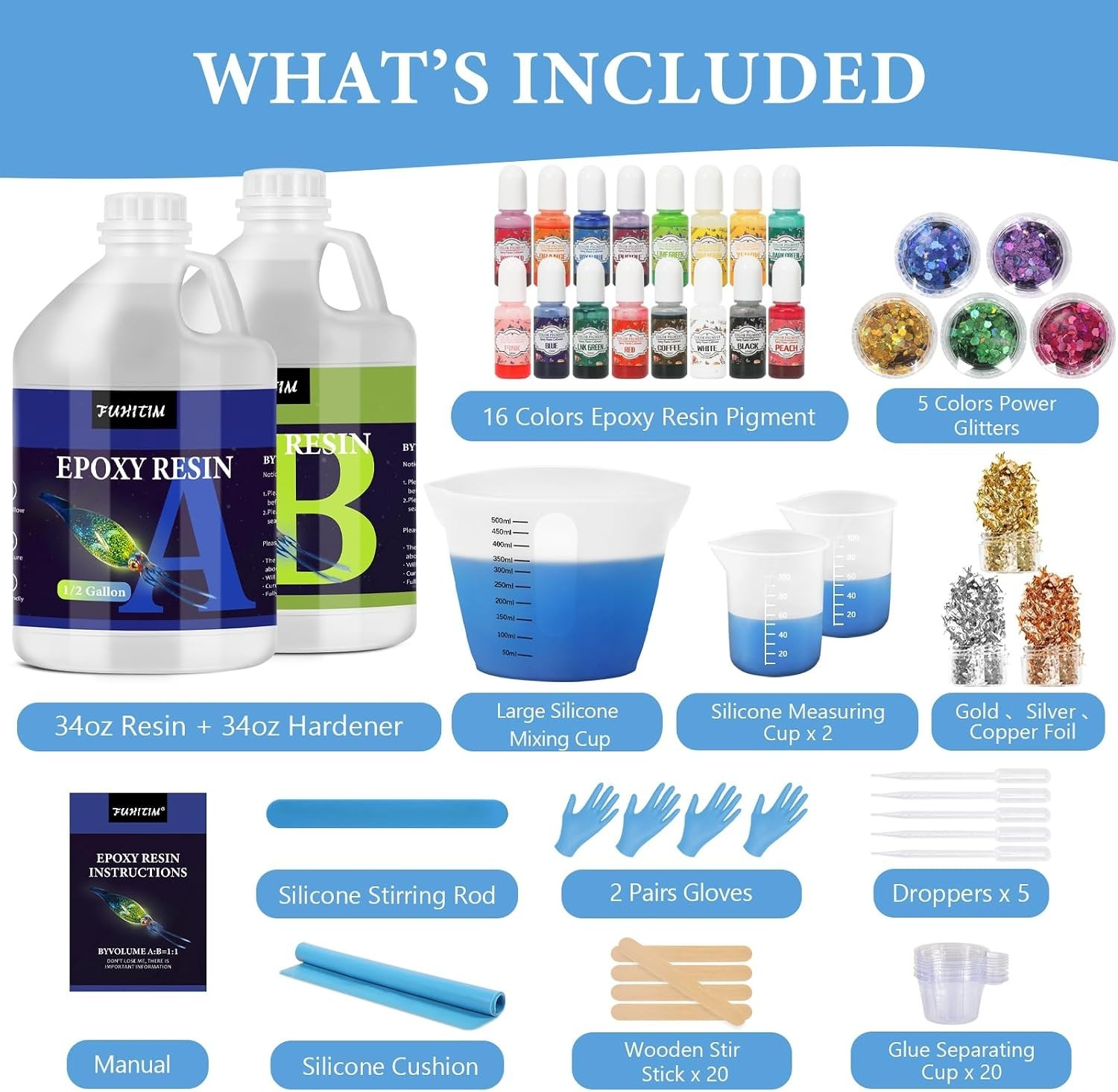 High-Gloss Epoxy Resin – Art & Casting Kit