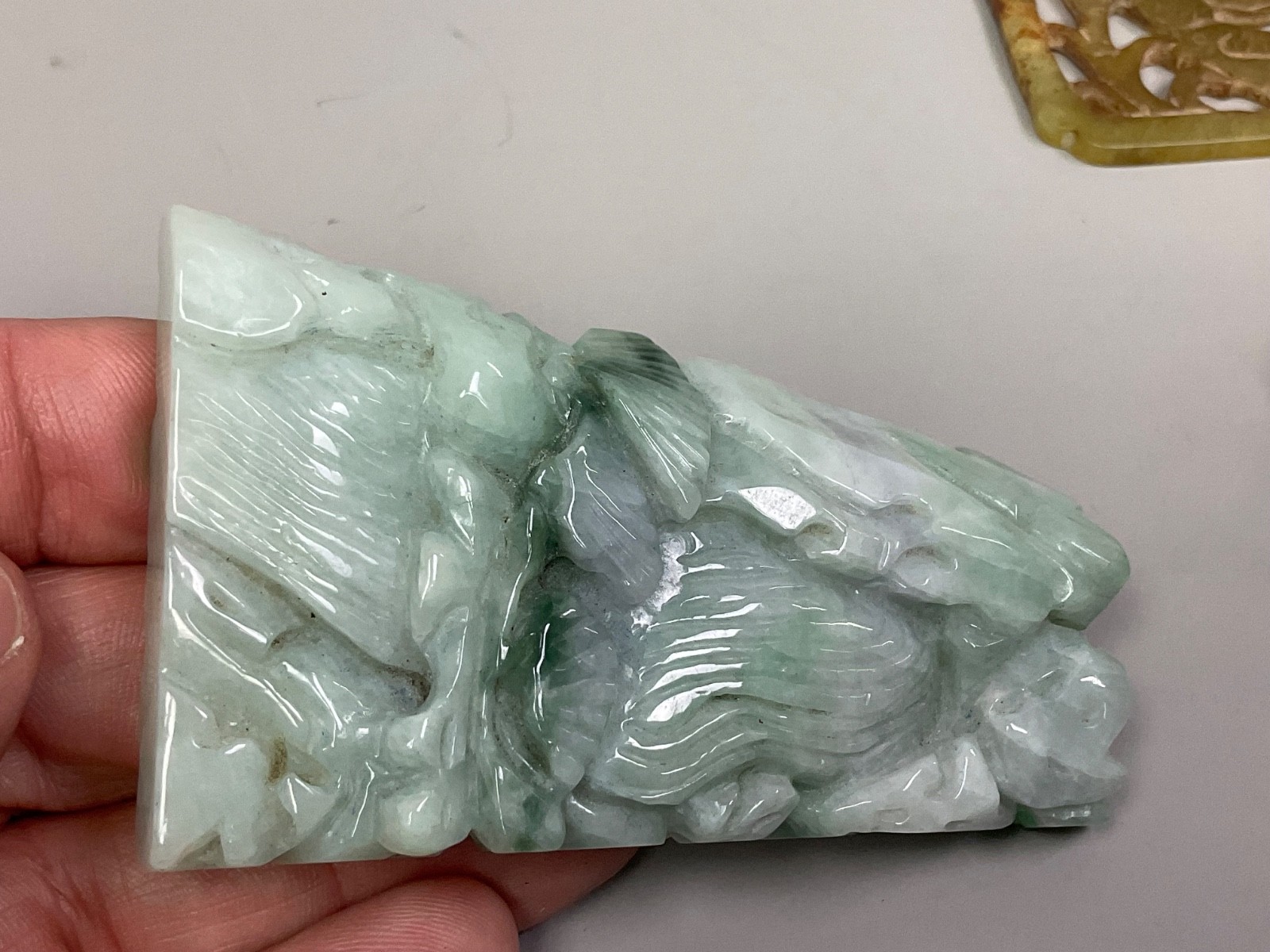 Old VTG Chinese Jade Pendants & Stone Natural Hand Carved Collection Mix Lot