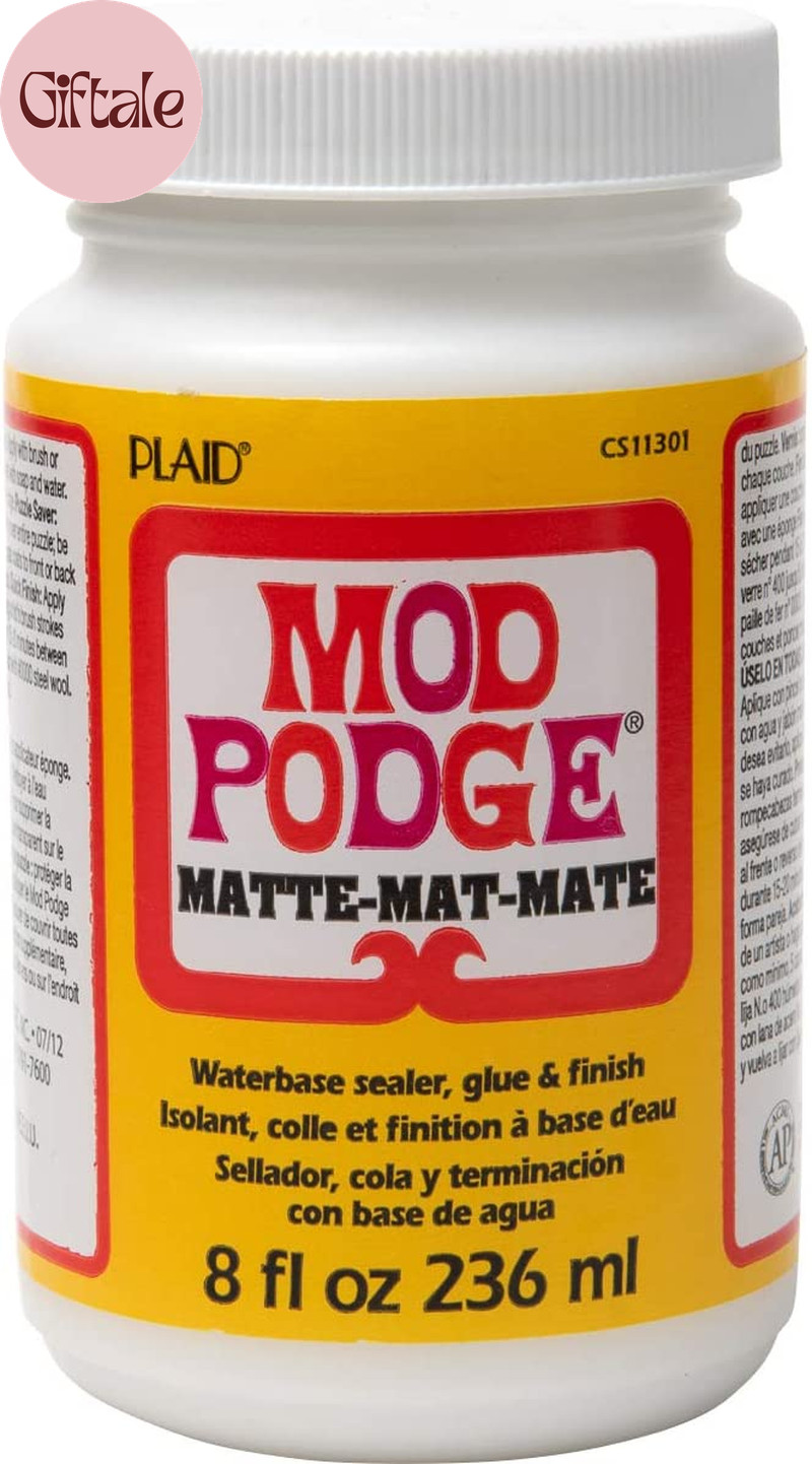 Matte Sealer, Glue & Finish: All-In-One Craft Solution- Quick Dry, Easy Clean, f