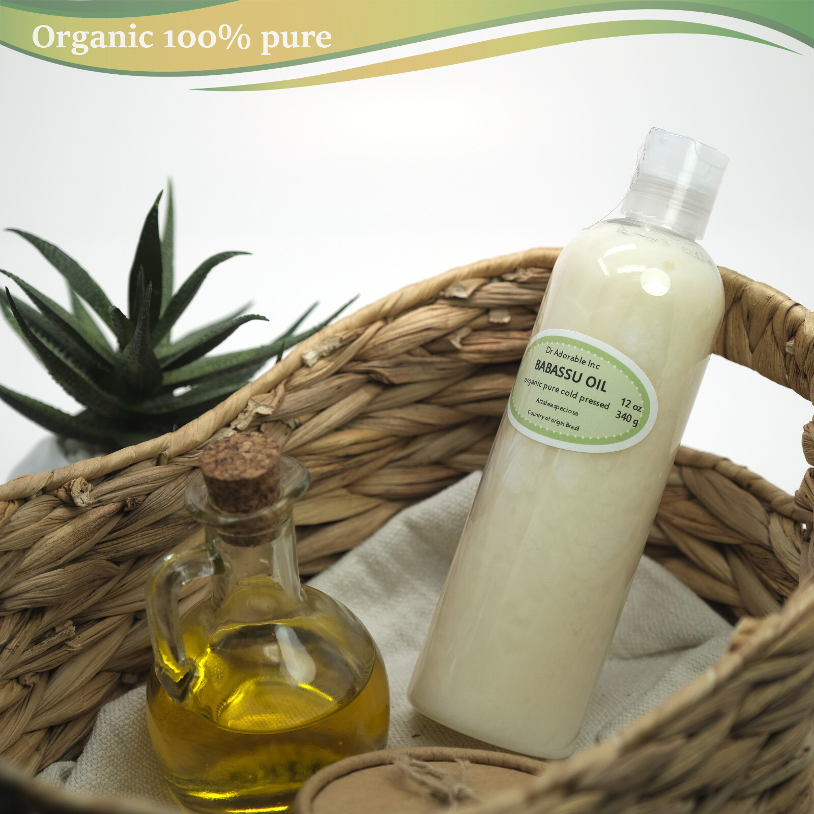 24 Oz Premium 100% Pure Organic Cold Pressed Babassu Oil Soap Massage Skin Hair