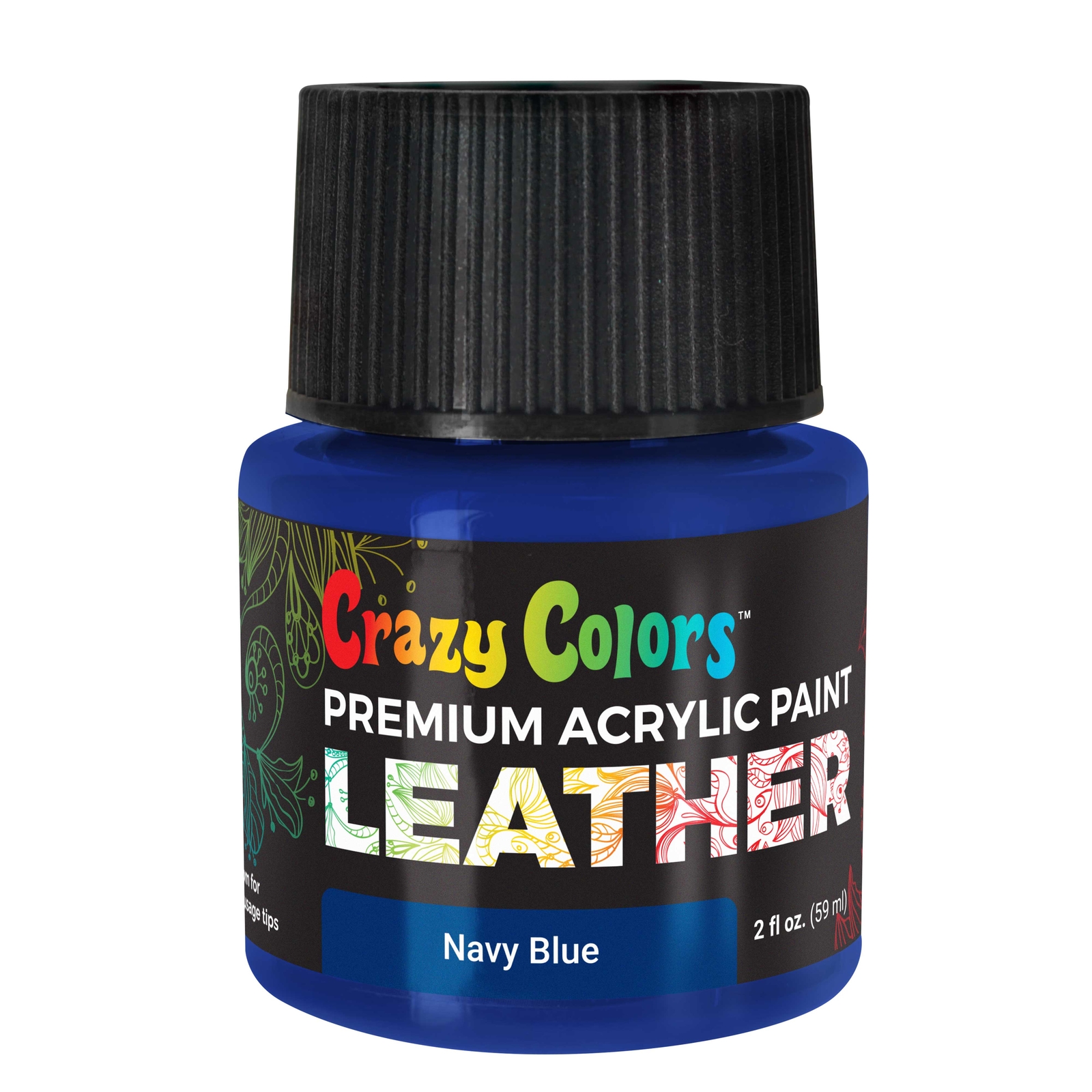Navy Blue Premium Acrylic Leather and Shoe Paint, 2 oz – Sneakers, Jackets, Bags