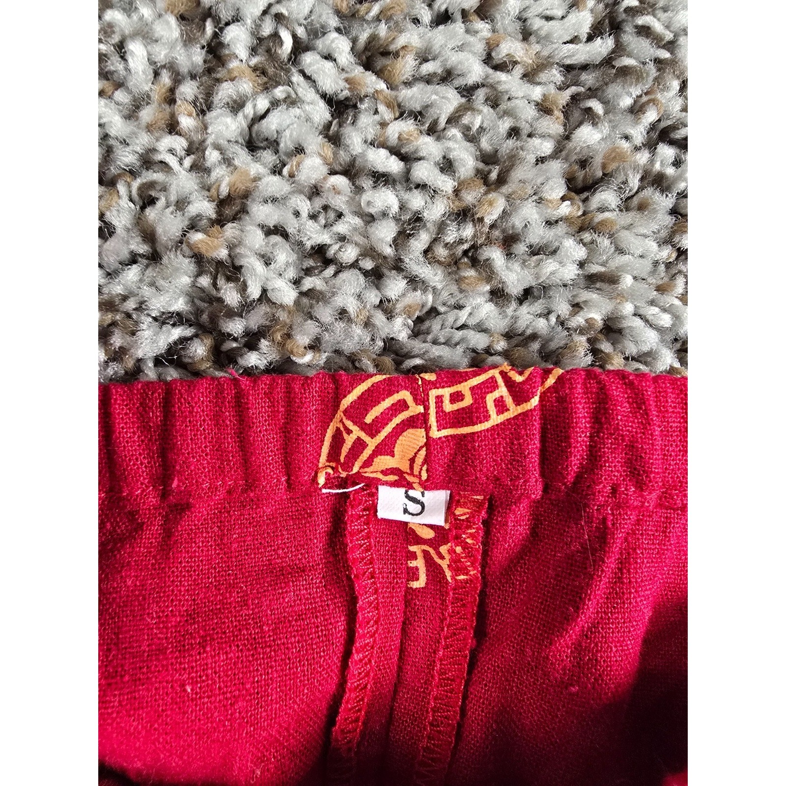 Vintage handmade Chinese red silk trim outfit from the 1950s Toddler Sz 2T