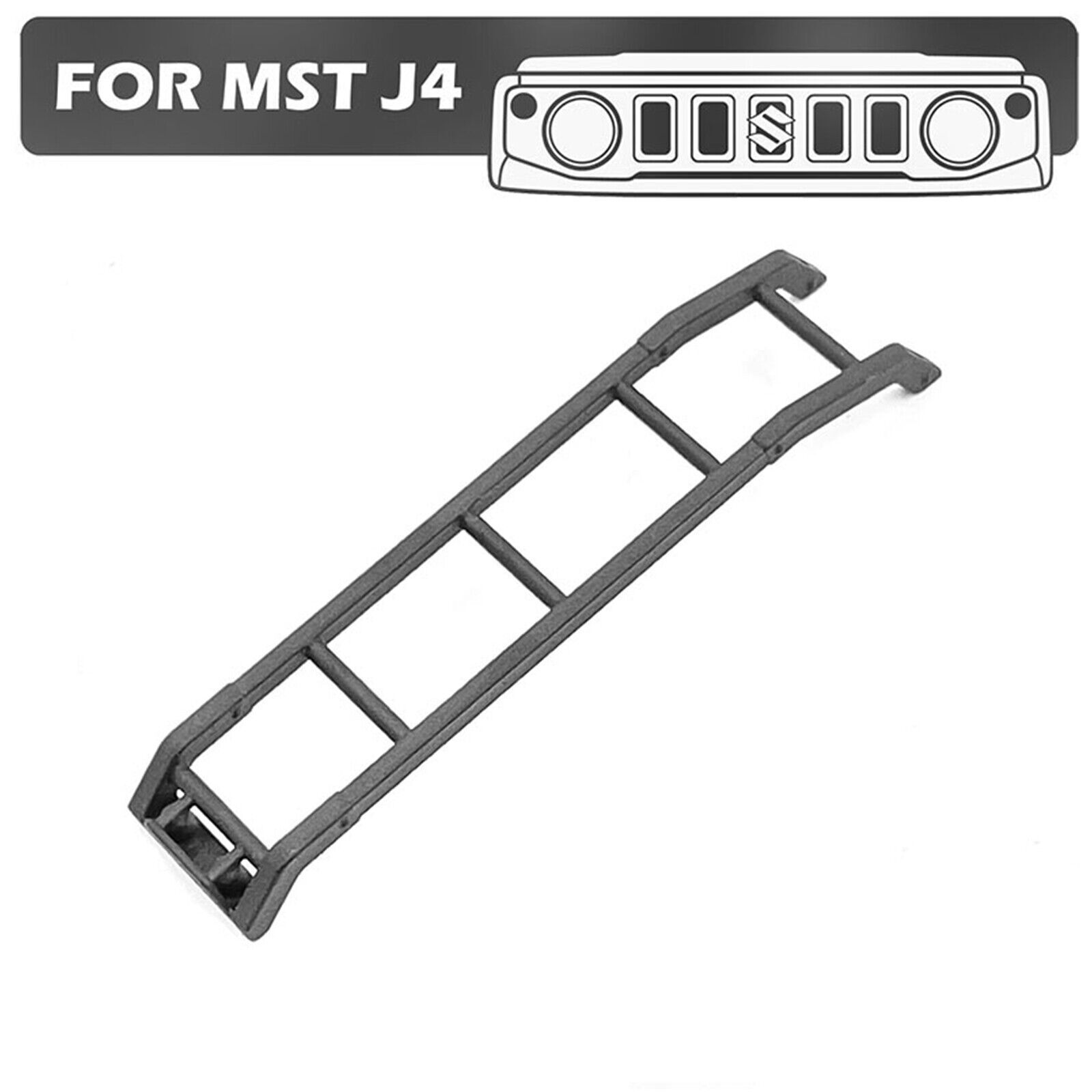 For MST J4 Jimny RC Car Black Nylon Tailgate Ladder Rear Door Climb Ladder