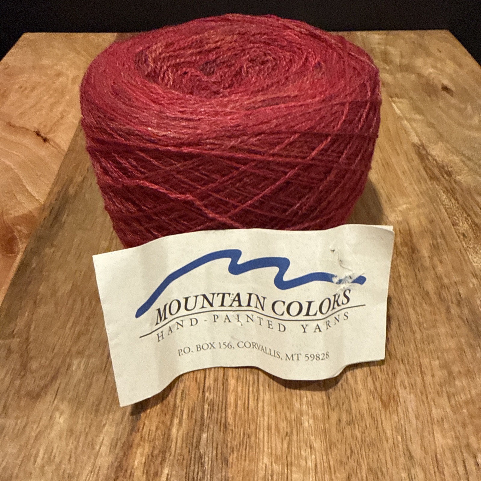 Mountain Colors Yarn 115G Hand Painted Winter Lace Ruby River Red Pink Wool Silk