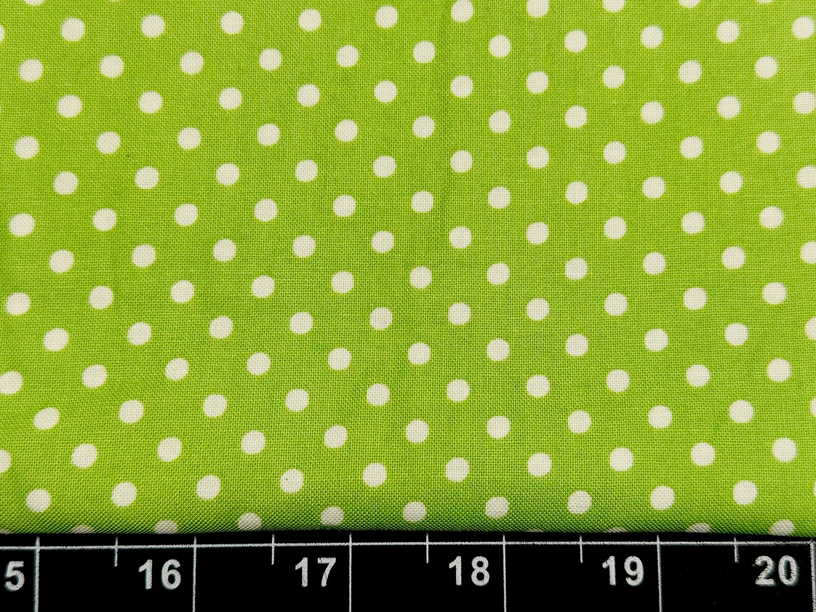 Tina Scrap 9″x21″ Circle Green White Grand Revival Polka Dots FABRIC COTTON