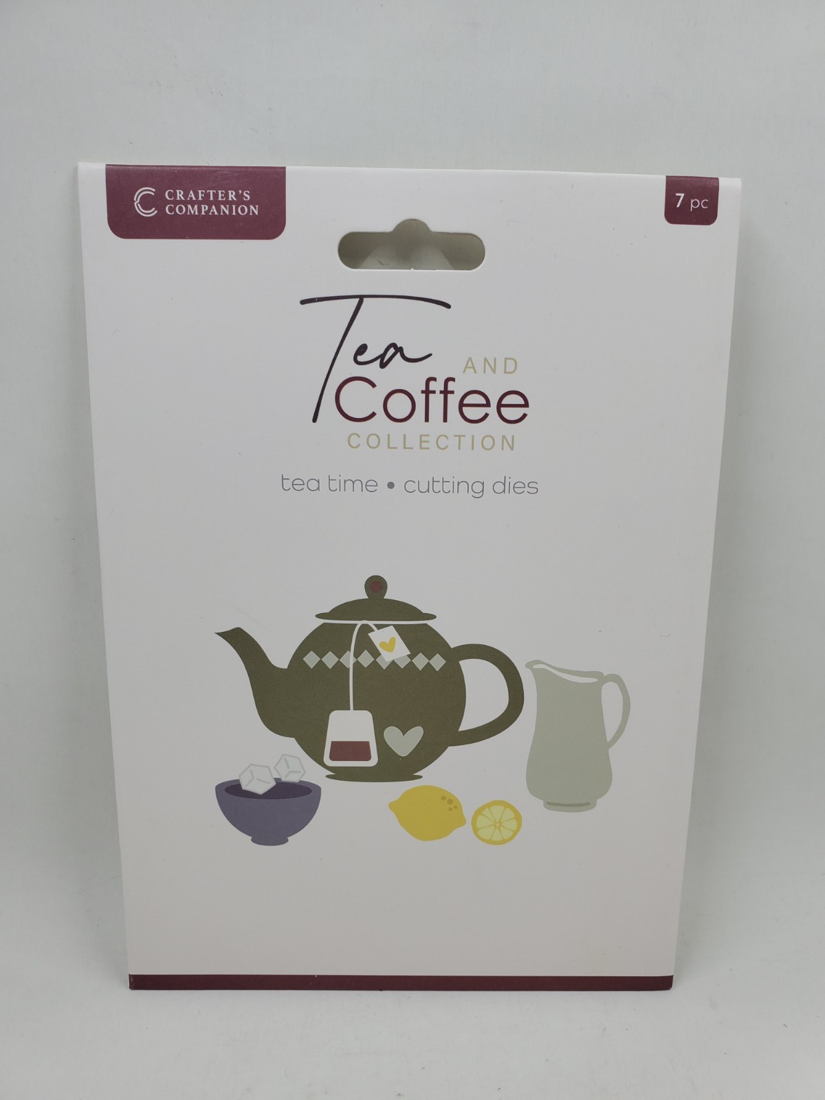 CC2 Crafters Companion Tea And Coffee Collection Tea Time Teapot Metal Dies New