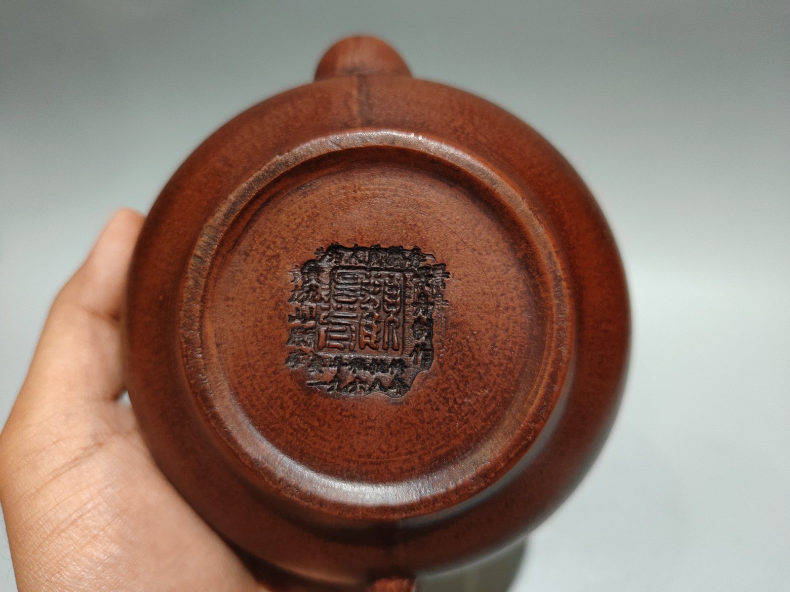 7″ Chinese Yixing Zisha Pottery Red Clay Quiet Leisure Elegant Auspicious Teapot