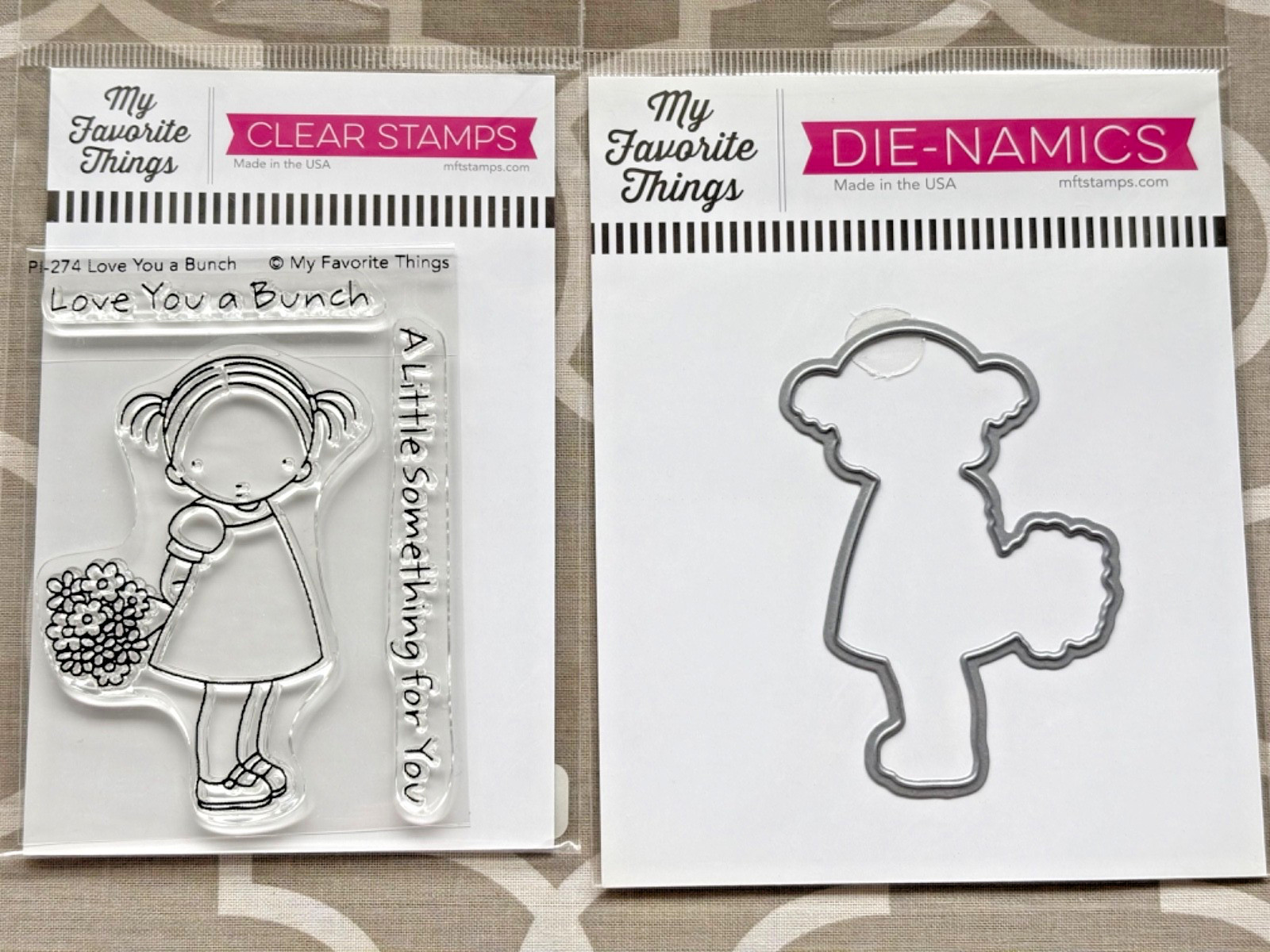 NEW! My Favorite Things LOVE YOU A BUNCH Stamp & Die Set – VHTF!!!